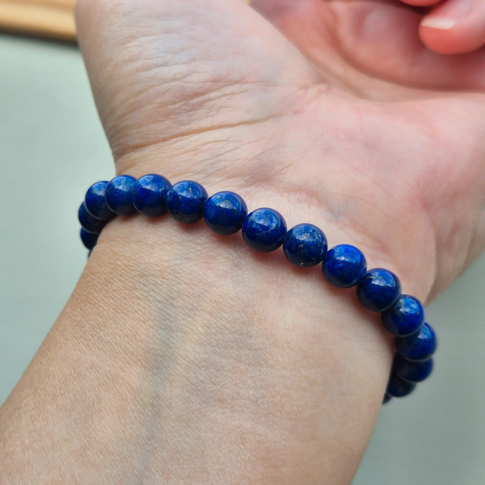 Natual Lapis Lazuli beaded bracelet – photo 9